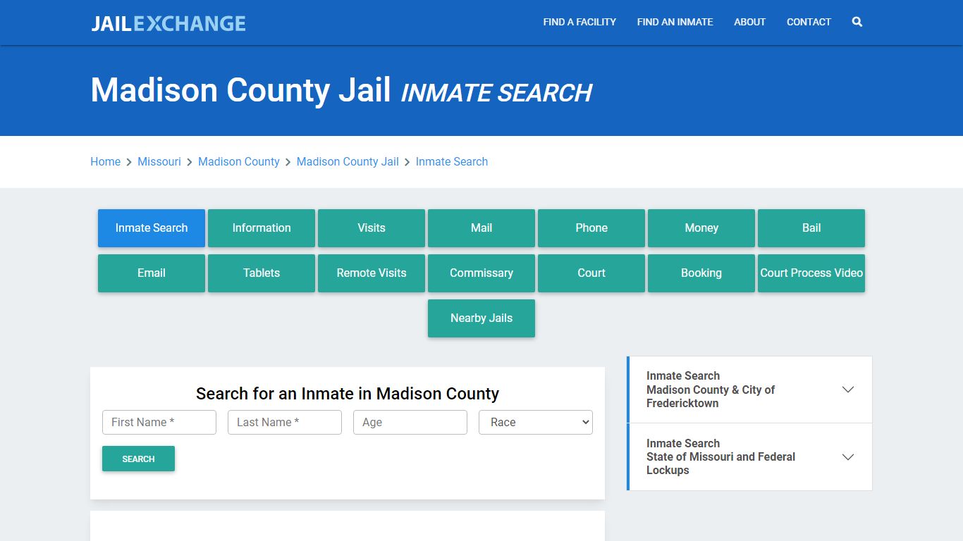 Madison County Jail, MO Inmate Search: Roster & Mugshots