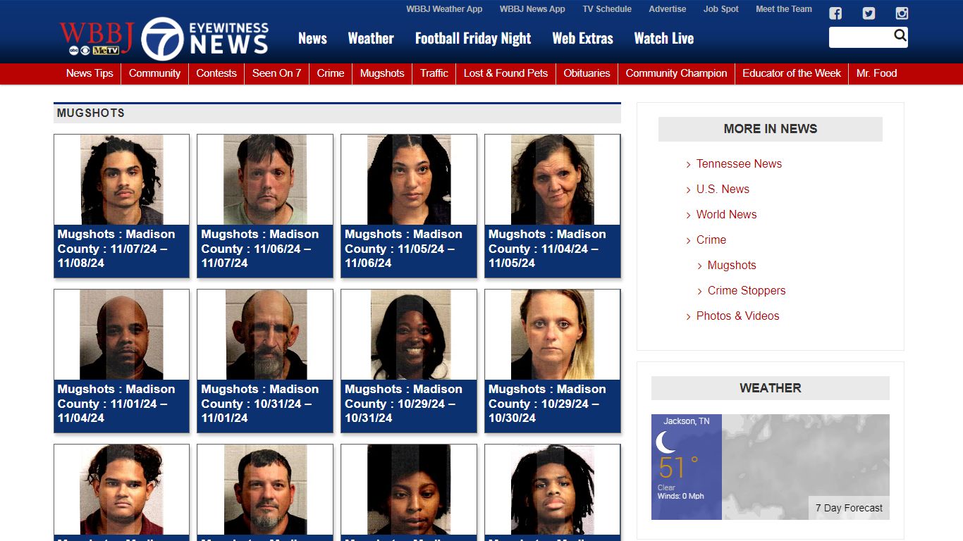 Mugshots - WBBJ-TV